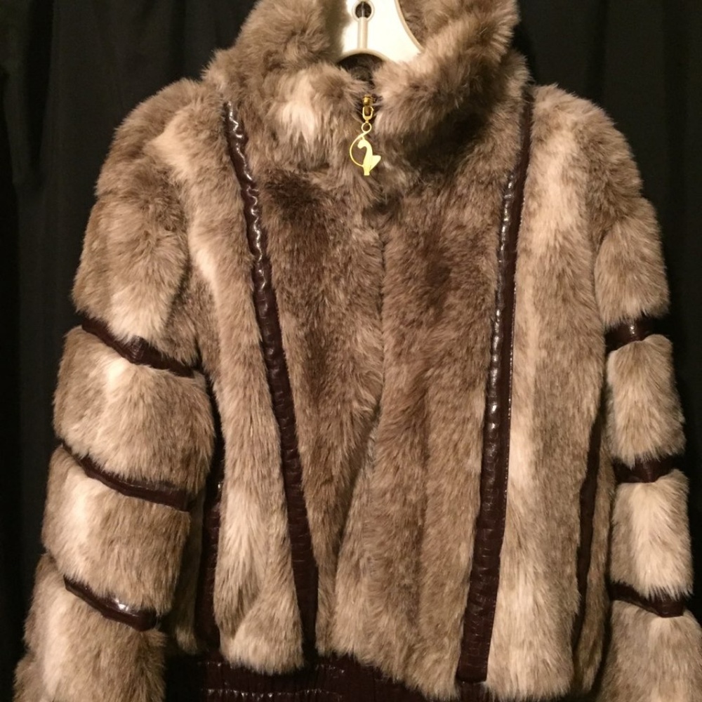 Baby Phat, Brown faux fur jacket